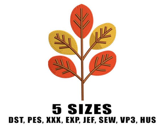 Fall Leaf Embroidery Designs
