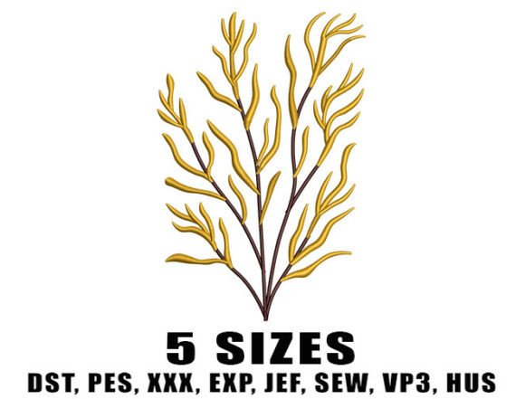 Golden Coral Embroidery Designs