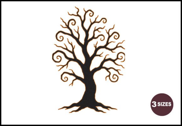 Spooky Tree Embroidery